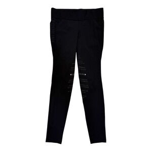 Equiline Italia Knee Grip Equestrian Riding Breeches Womens Black Leggings